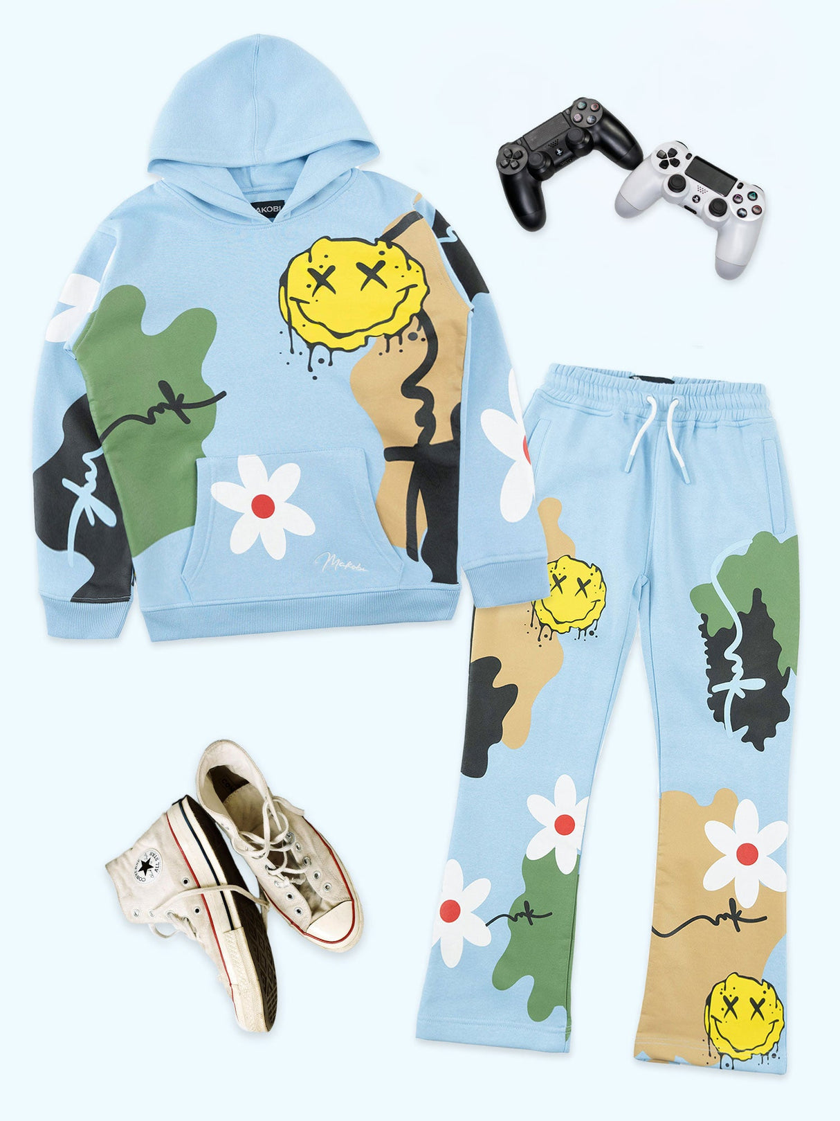 Makobi B4545 Kids Emoji  Set - Blue