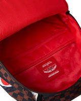 SprayGround Shark In Paris Cotton Canvas Painted DLX Backpack