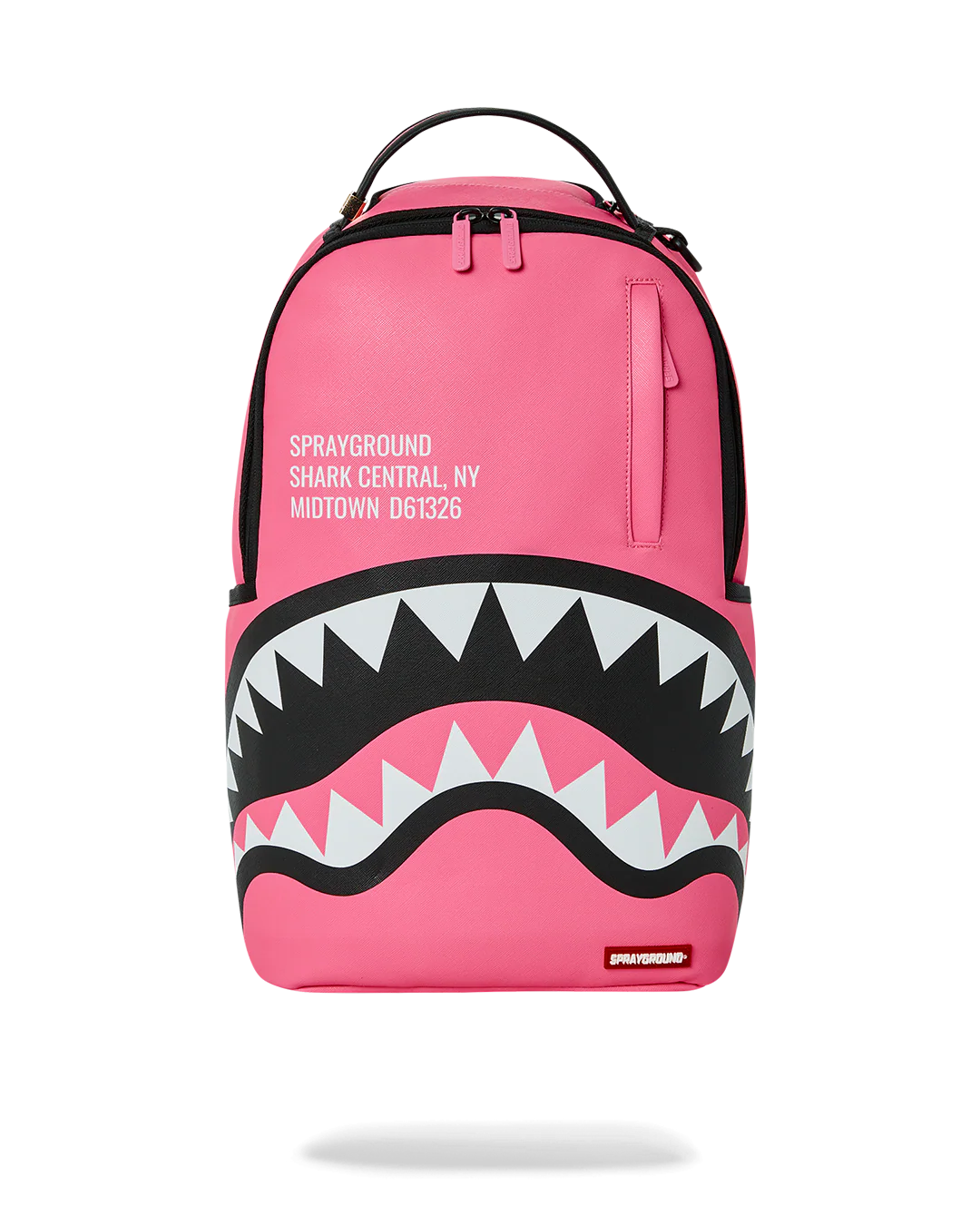SprayGround Shark Central Pink Embroidered Dlxsv Backpack