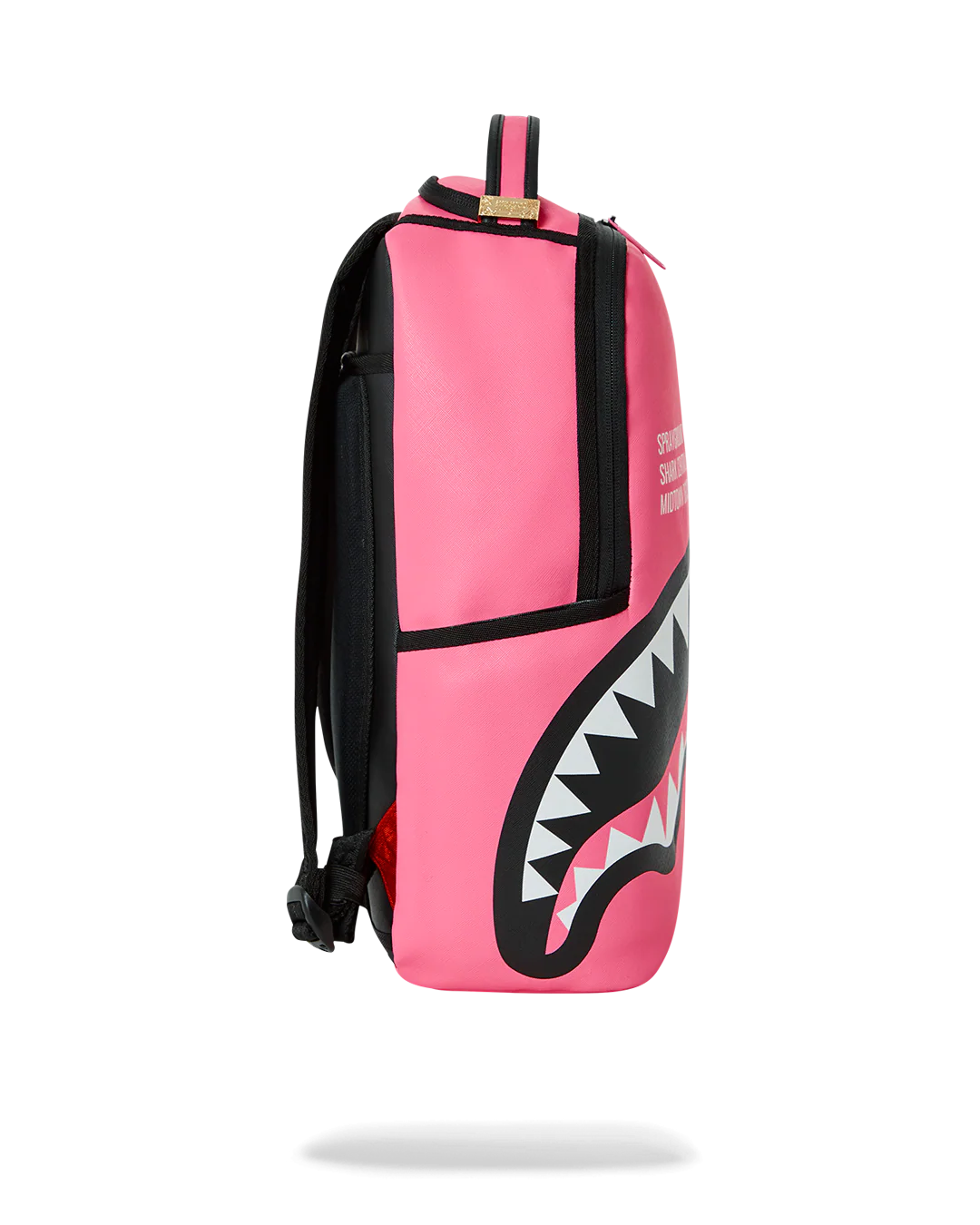 SprayGround Shark Central Pink Embroidered Dlxsv Backpack