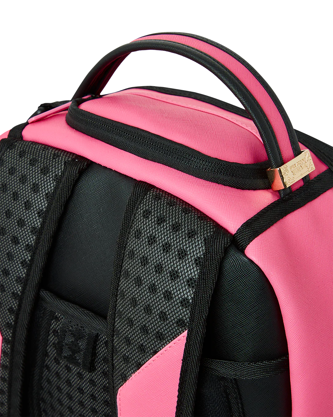 SprayGround Shark Central Pink Embroidered Dlxsv Backpack