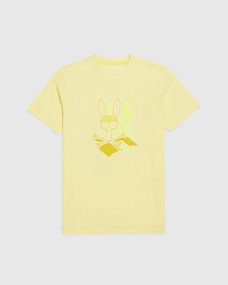 Psycho Bunny Damon Graphic Men's Tee Shirt Yellow