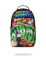 SPRAYGROUND MONOPOLY MAN GRAFFITI DLXR BACKPACK