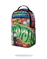SPRAYGROUND MONOPOLY MAN GRAFFITI DLXR BACKPACK