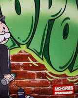 SPRAYGROUND MONOPOLY MAN GRAFFITI DLXR BACKPACK