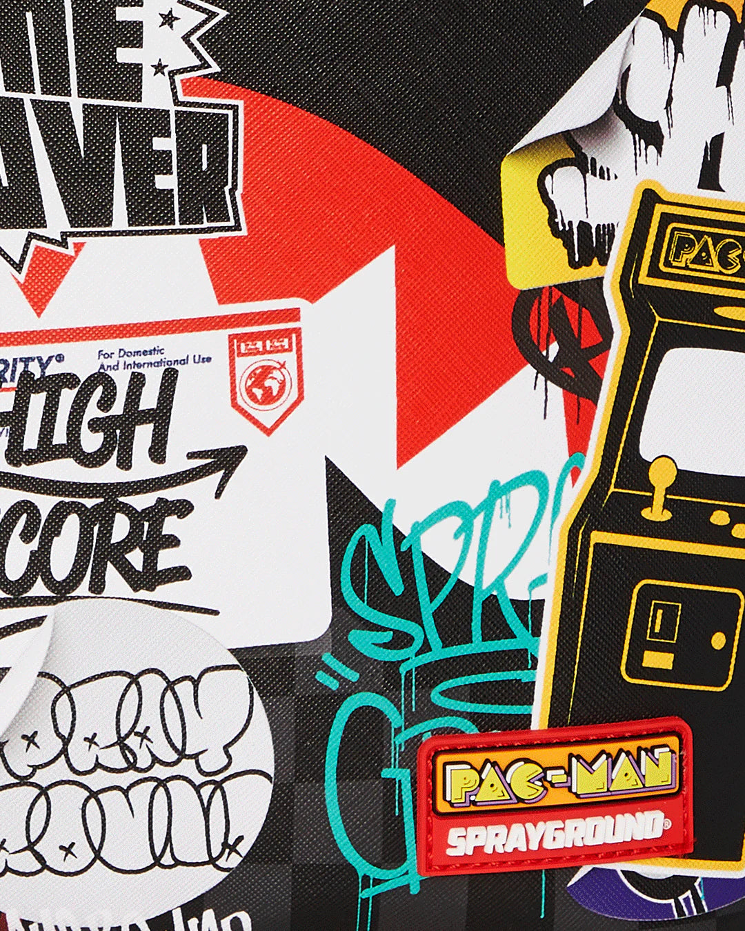 SPRAYGROUND PACMAN STICKERS DLXSV BACKPACK