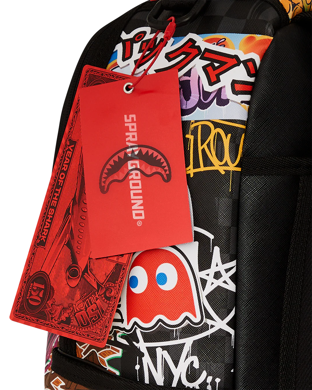 SPRAYGROUND PACMAN STICKERS DLXSV BACKPACK