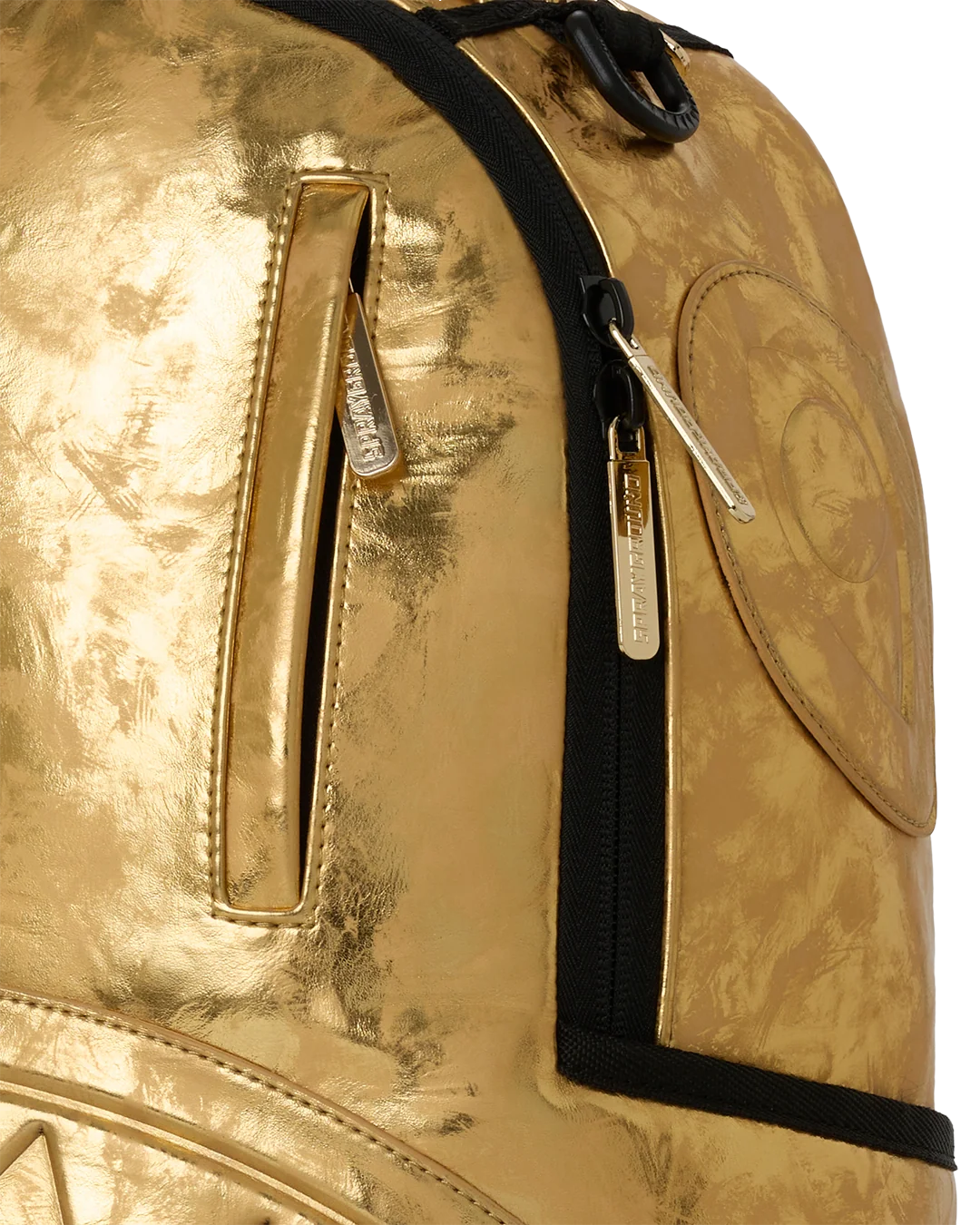 SprayGround Gold Weathered Dlxsv Backpack