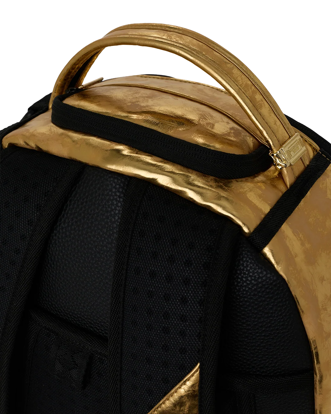 SprayGround Gold Weathered Dlxsv Backpack