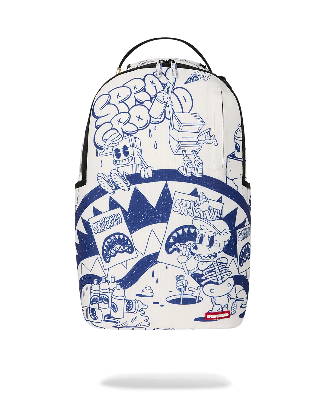 SprayGround Blue Ink Doodle Backpack