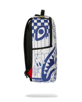 SprayGround Blue Ink Doodle Backpack