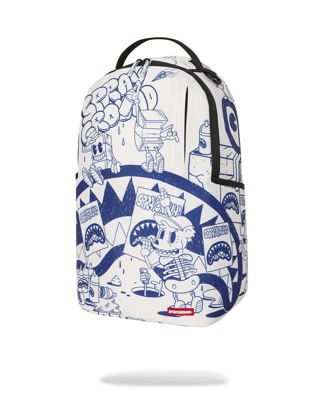 SprayGround Blue Ink Doodle Backpack
