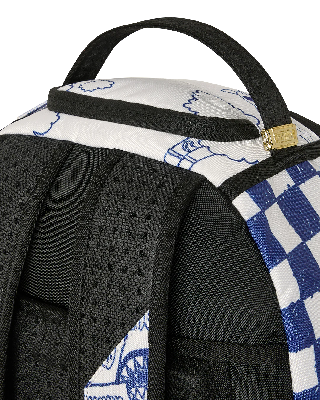 SprayGround Blue Ink Doodle Backpack
