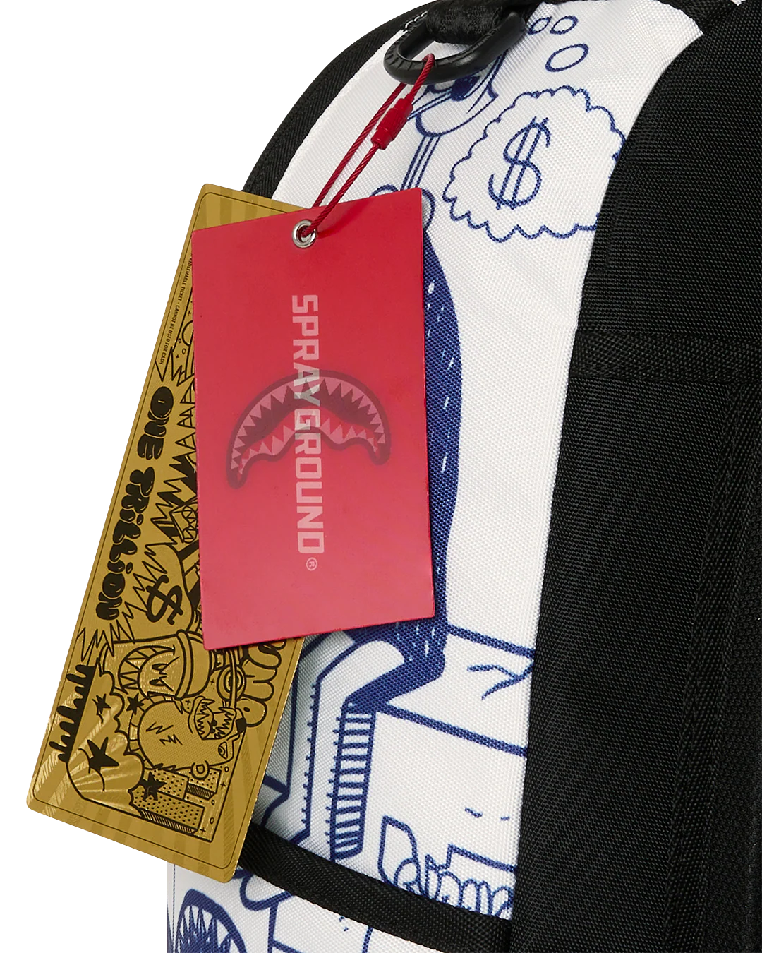 SprayGround Blue Ink Doodle Backpack
