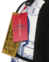 SprayGround Blue Ink Doodle Backpack