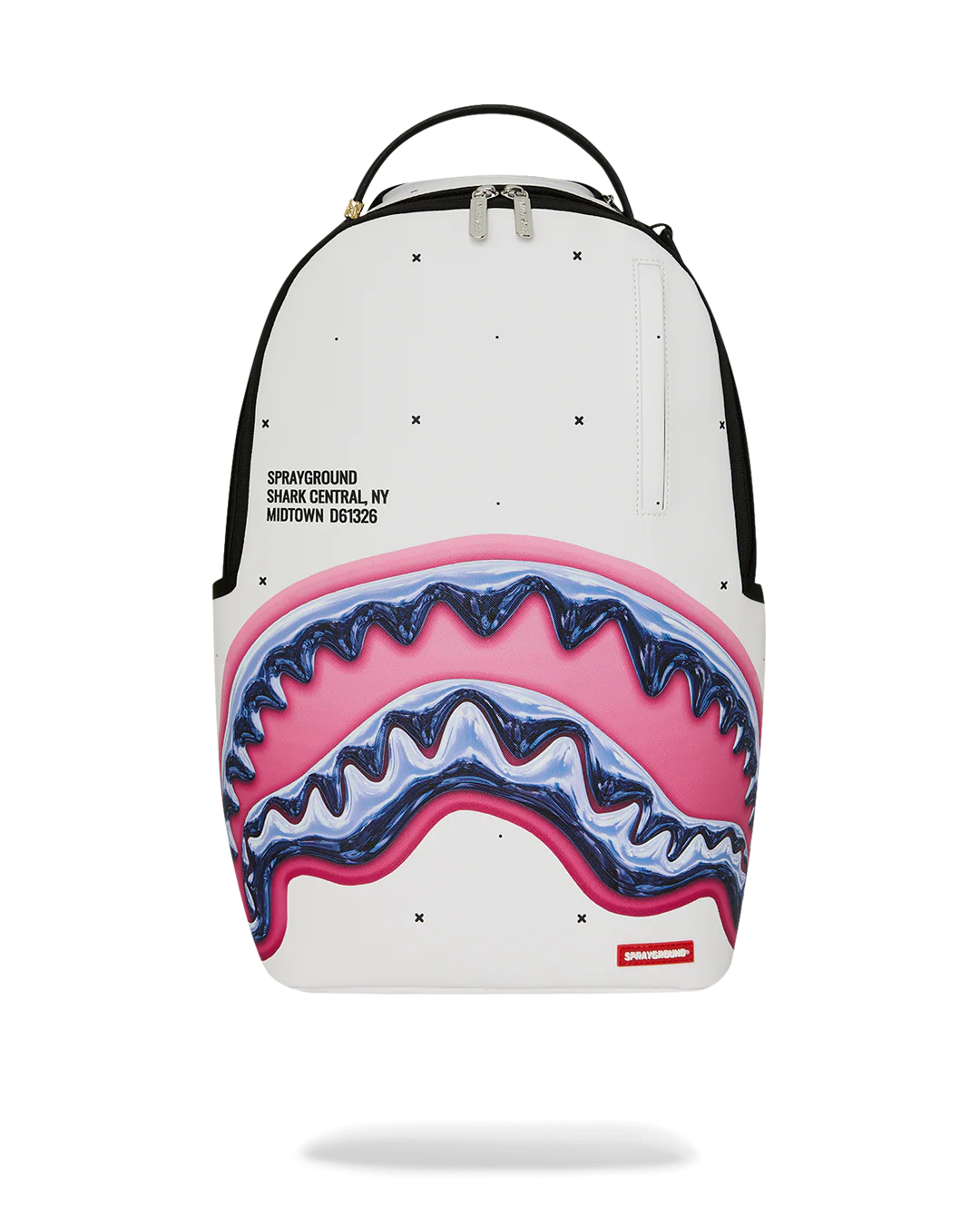 SprayGround Liquid Chrome Shark Central Dlxsv Backpack