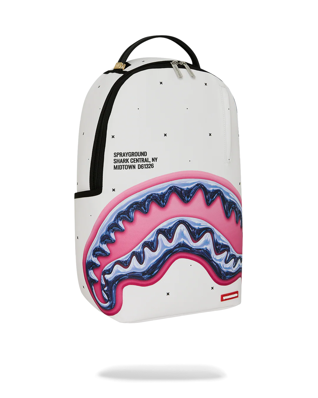 SprayGround Liquid Chrome Shark Central Dlxsv Backpack