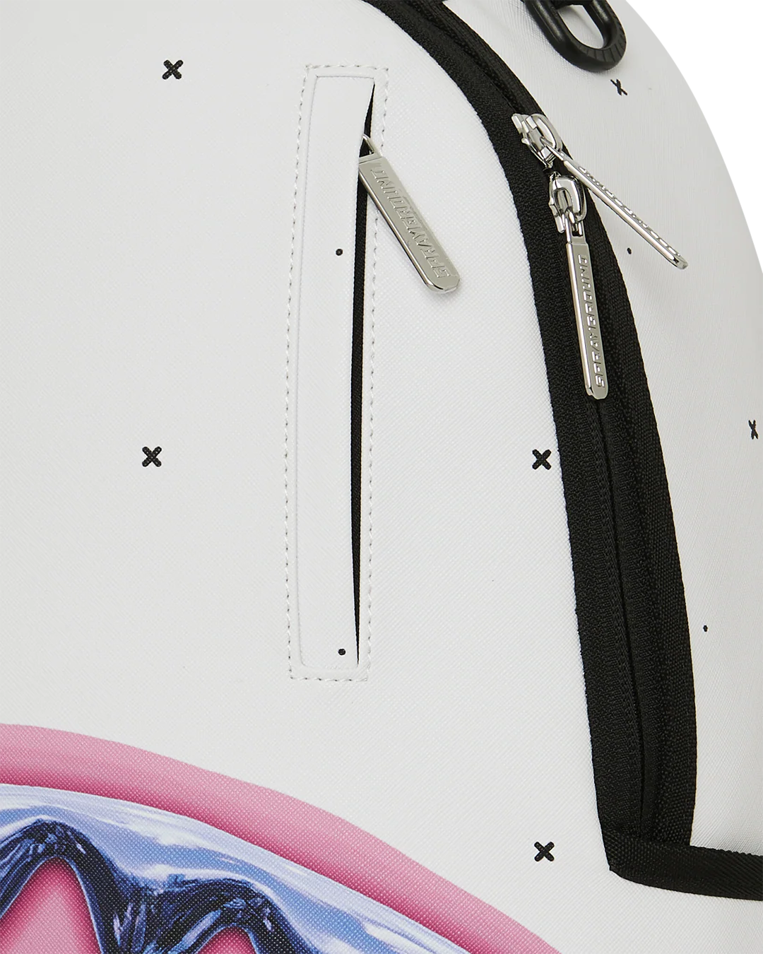 SprayGround Liquid Chrome Shark Central Dlxsv Backpack