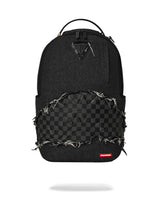 SprayGround Black Denim Tear Shark Dlxsv Backpack