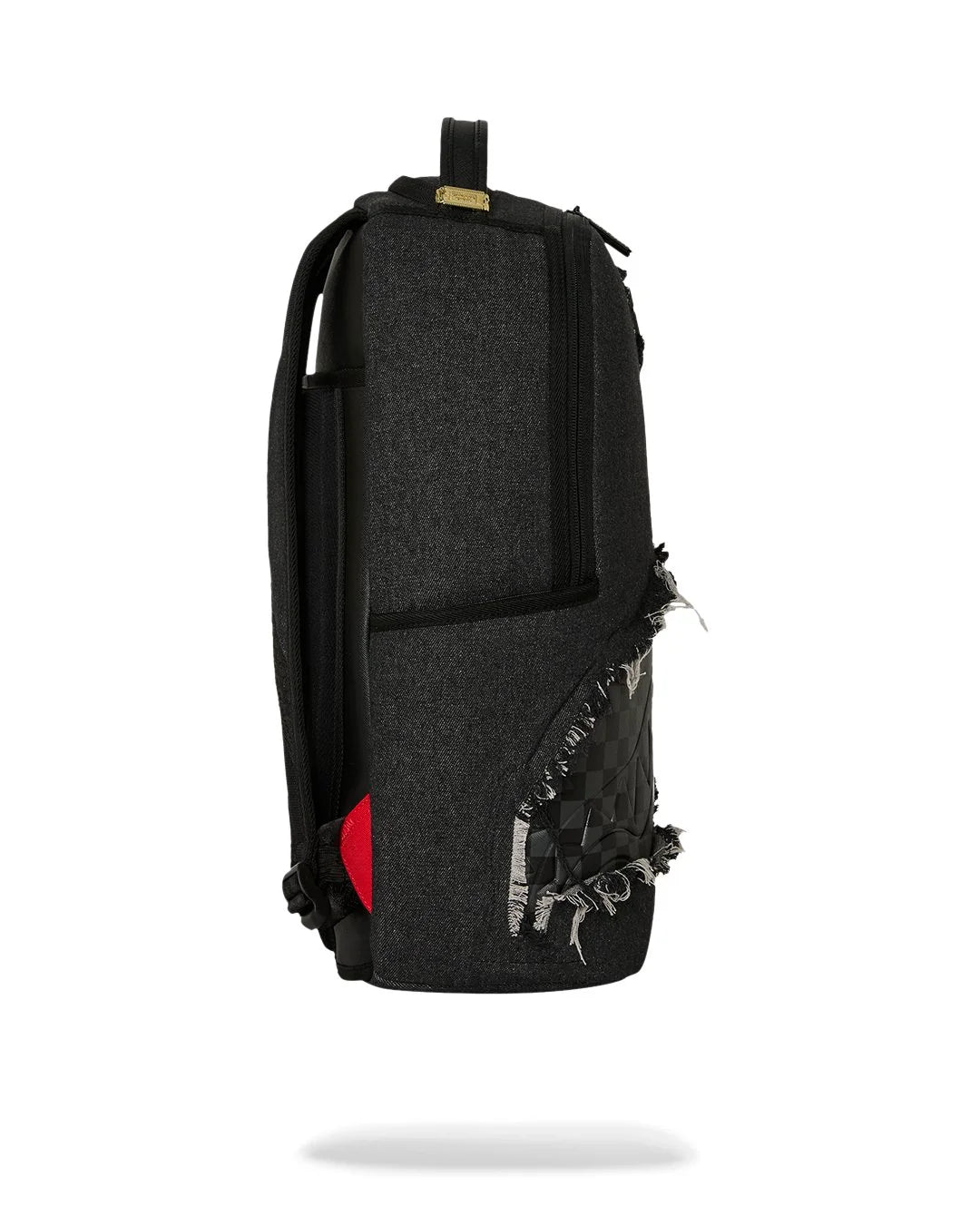 SprayGround Black Denim Tear Shark Dlxsv Backpack
