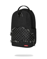 SprayGround Black Denim Tear Shark Dlxsv Backpack