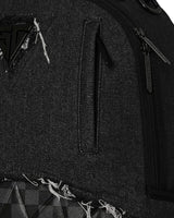 SprayGround Black Denim Tear Shark Dlxsv Backpack