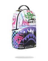 SprayGround Stencil Shark attack Black and White Dlxsv Backpack