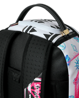 SprayGround Stencil Shark attack Black and White Dlxsv Backpack