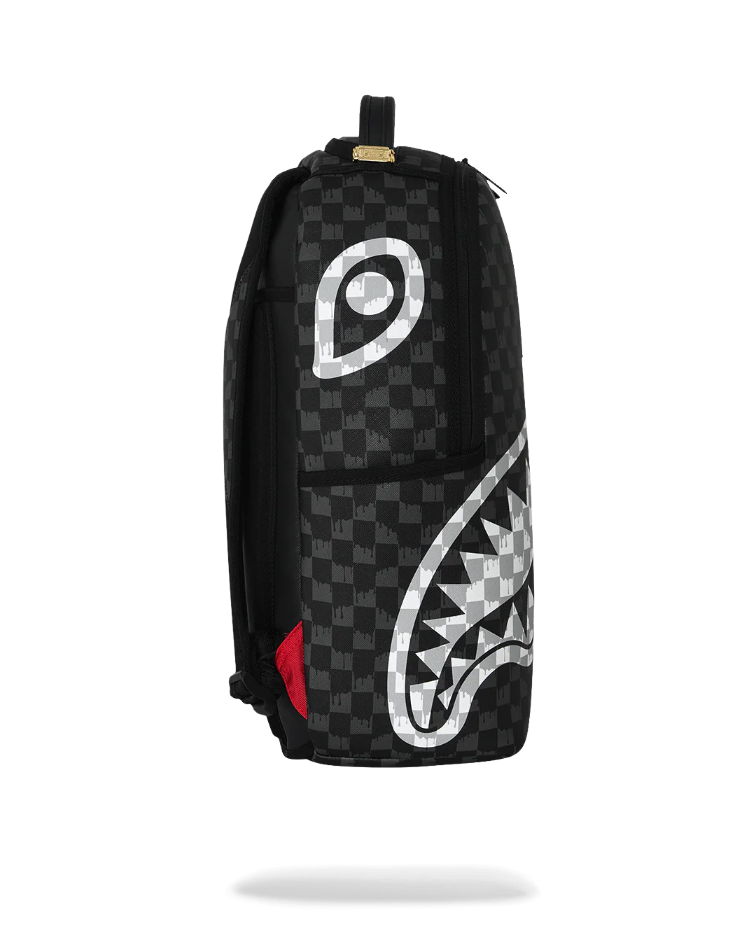 SprayGround Black And White Drip Check Dlxsv Backpack