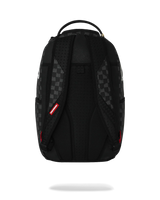 SprayGround Black And White Drip Check Dlxsv Backpack