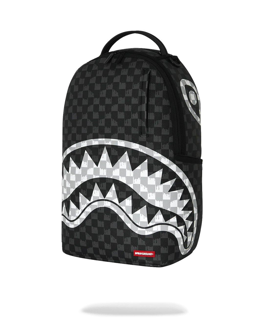SprayGround Black And White Drip Check Dlxsv Backpack