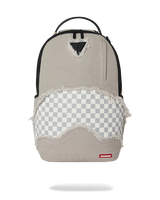 SprayGround Cream Denim Tear Shark Dlxsv Backpack