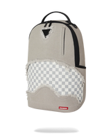 SprayGround Cream Denim Tear Shark Dlxsv Backpack