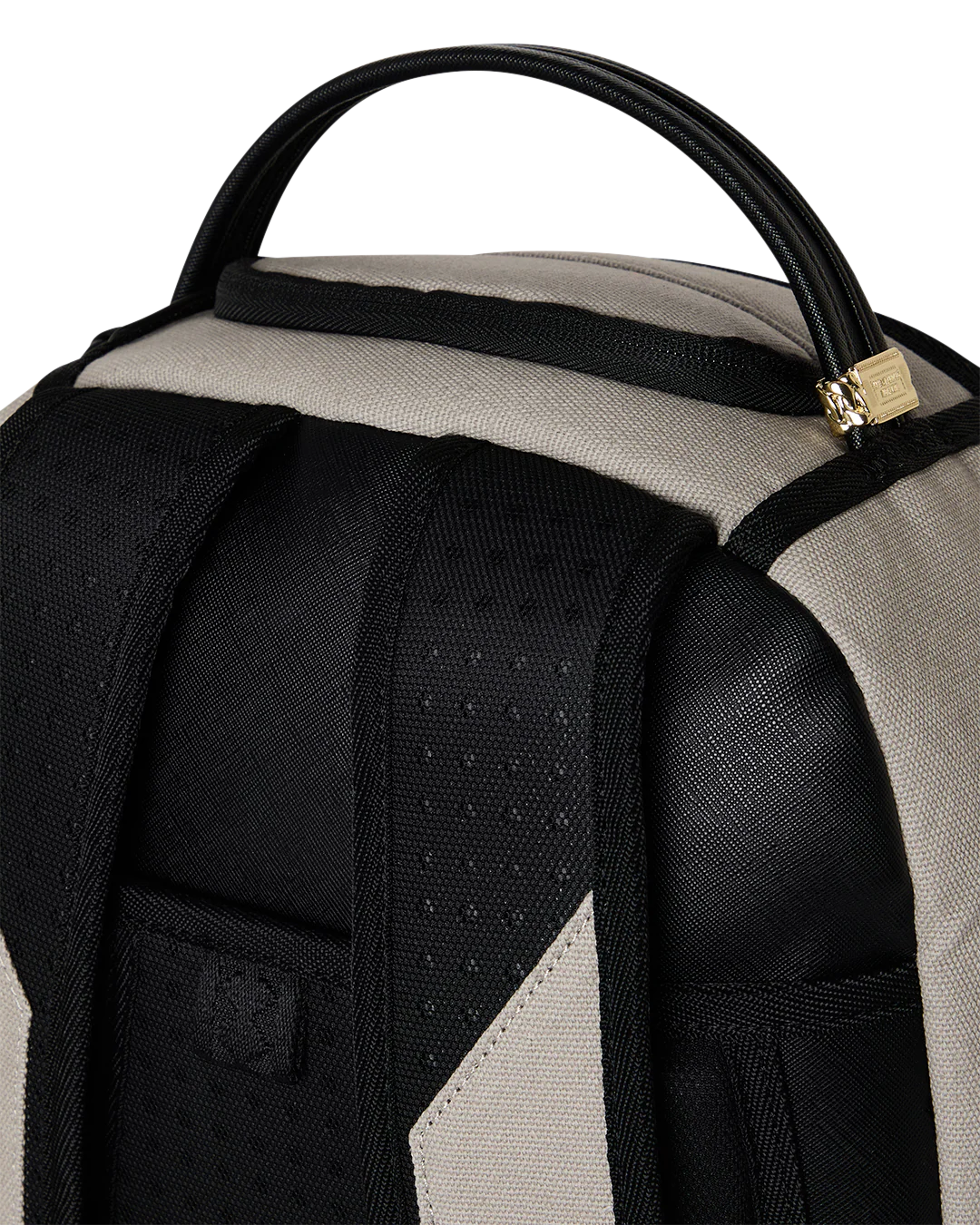 SprayGround Cream Denim Tear Shark Dlxsv Backpack
