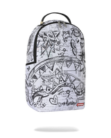SprayGround Doodles Over Math Home Work Dlxsr Backpack