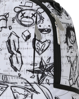 SprayGround Doodles Over Math Home Work Dlxsr Backpack