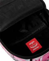 Sprayground Pink Smoke Check Backpack