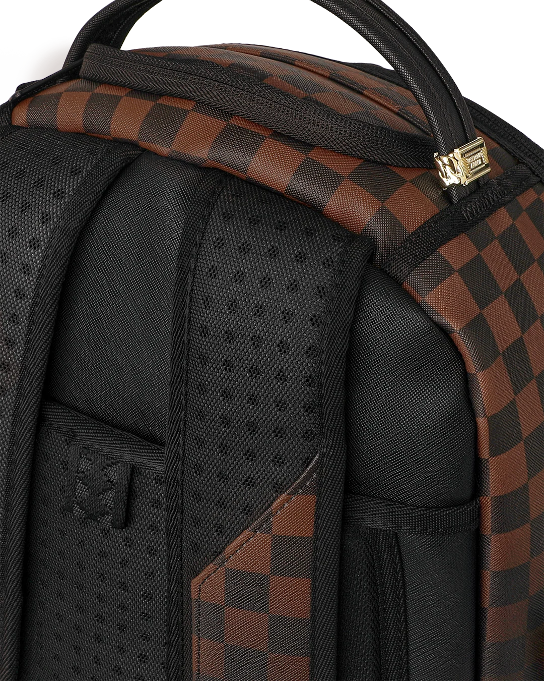 SprayGround Brown Check Ghost Drip Dlxv Backpack