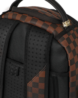 SprayGround Brown Check Ghost Drip Dlxv Backpack