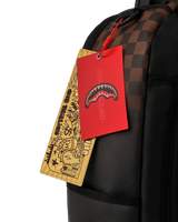 SprayGround Brown Check Ghost Drip Dlxv Backpack