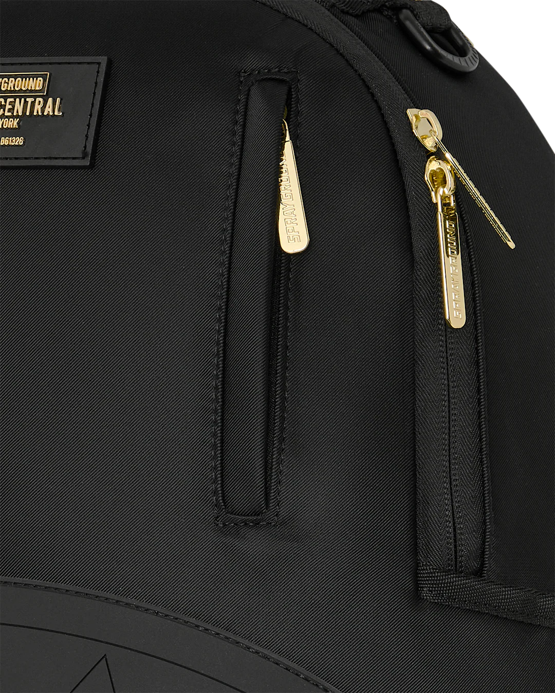 SprayGround Shark Central Gold Lettering Dlx Backpack