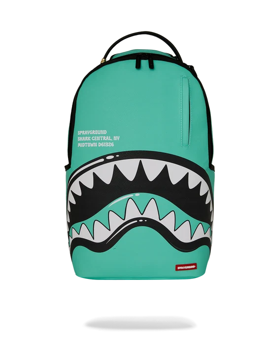 SprayGround Shark Central Bubbly Turq Dlxsv Backpack