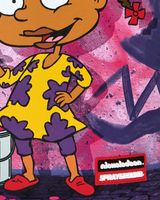 SprayGround Rugrats Susue Painting Shark Dlxsv Backpack