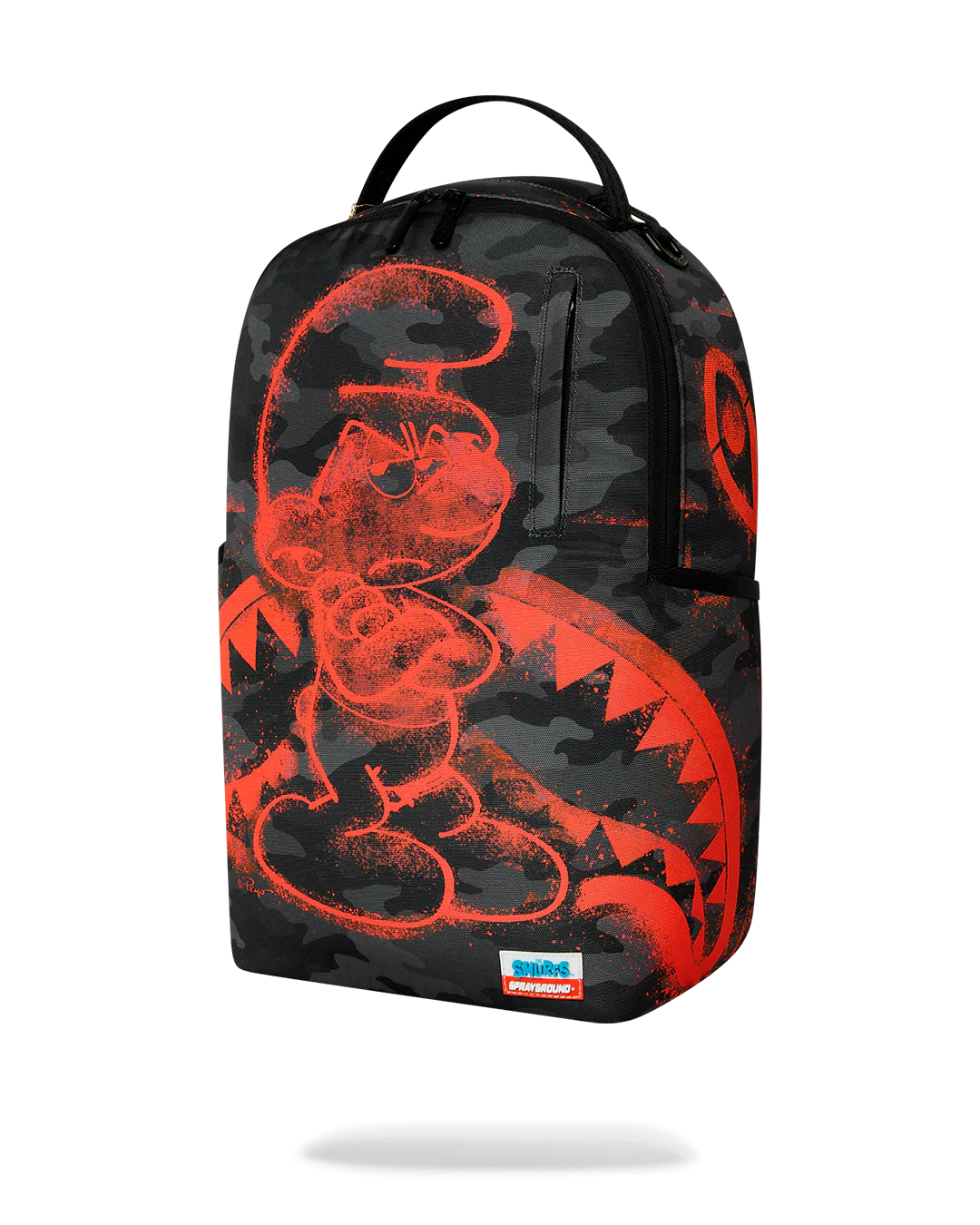 SprayGround Smurfs Red Stencil Dlxsv Backpack