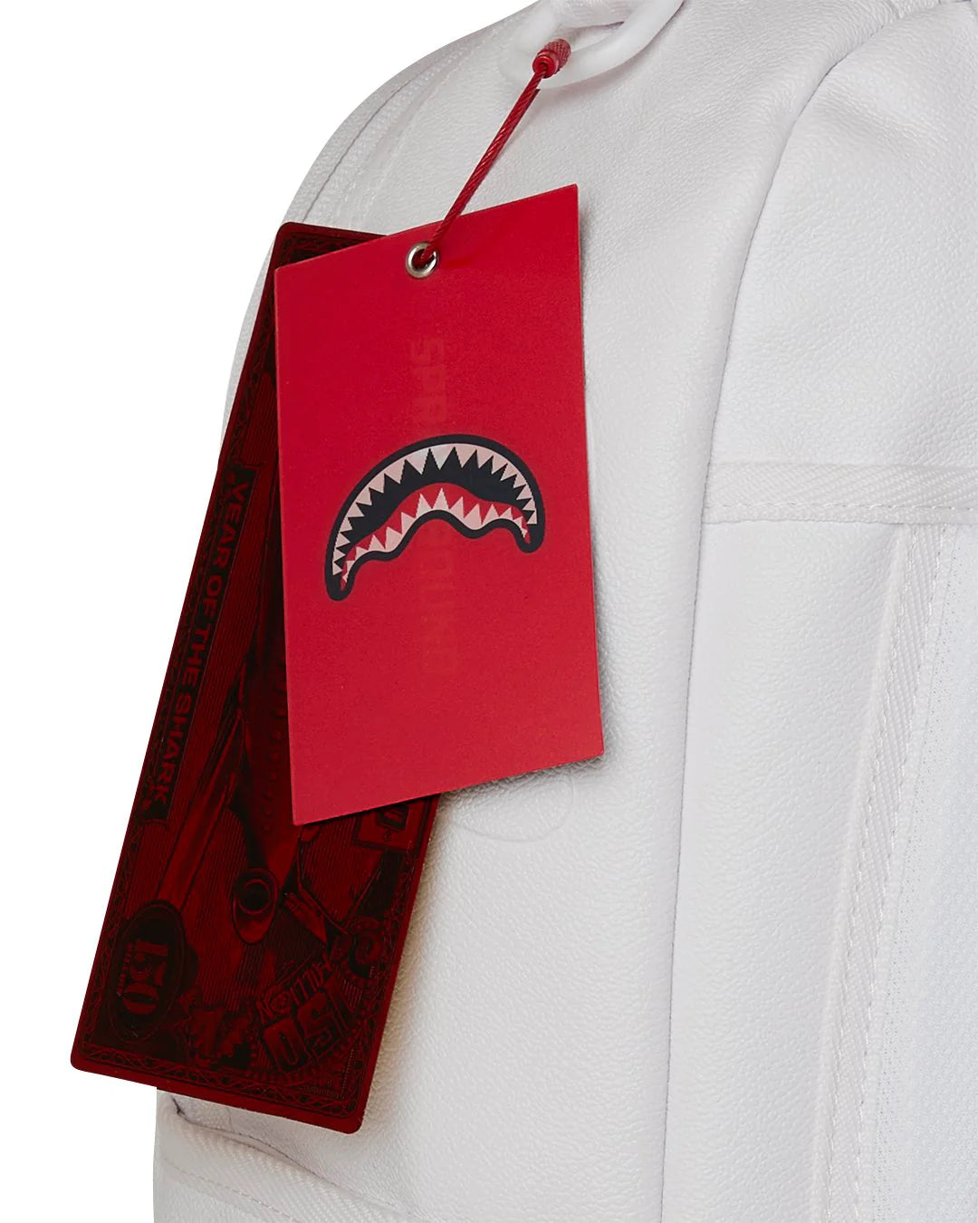 Sprayground Gold Brick Luxe White Dlxsv Backpack