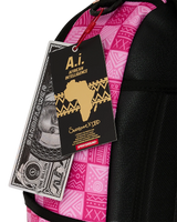 SprayGround AI Pink Check Dlxsv Backpack