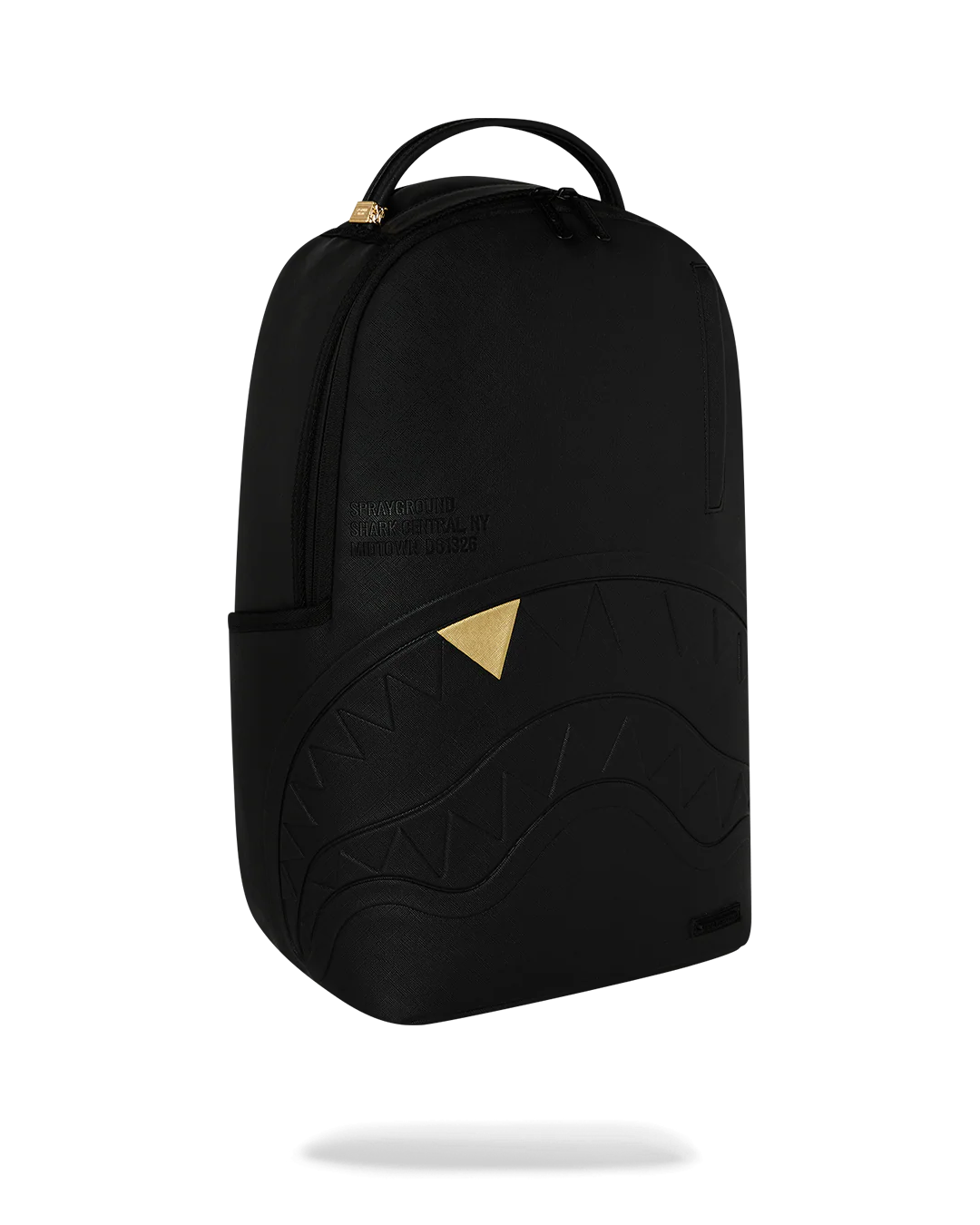 SprayGround Blacked Out Embossed Gold Tooth Dlxsv Backpack