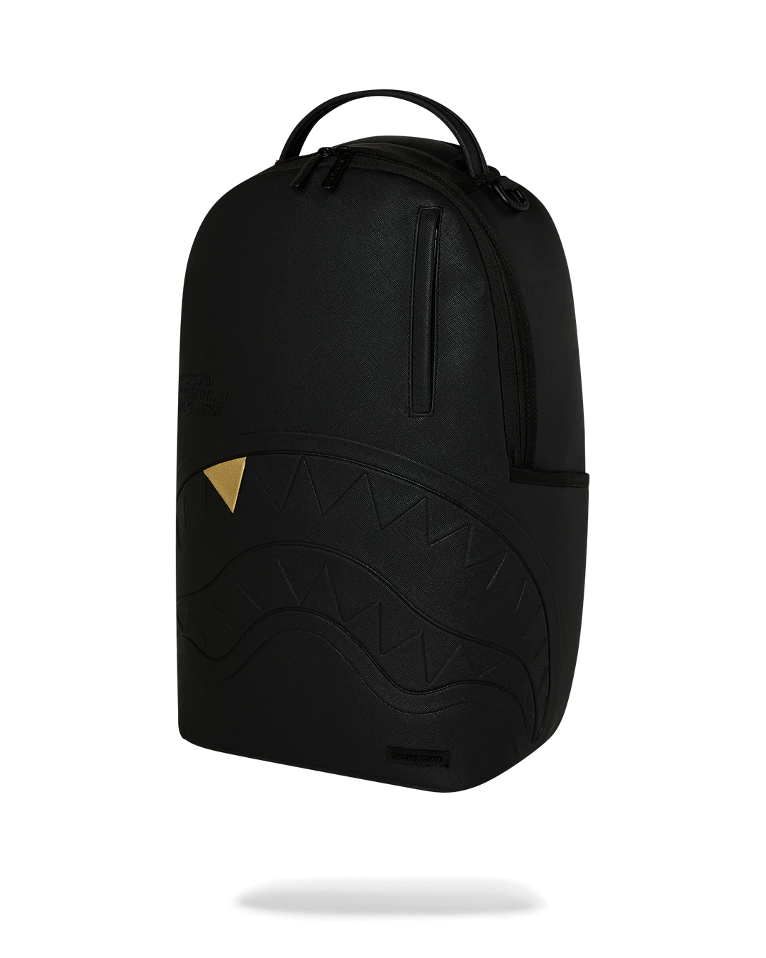 SprayGround Blacked Out Embossed Gold Tooth Dlxsv Backpack