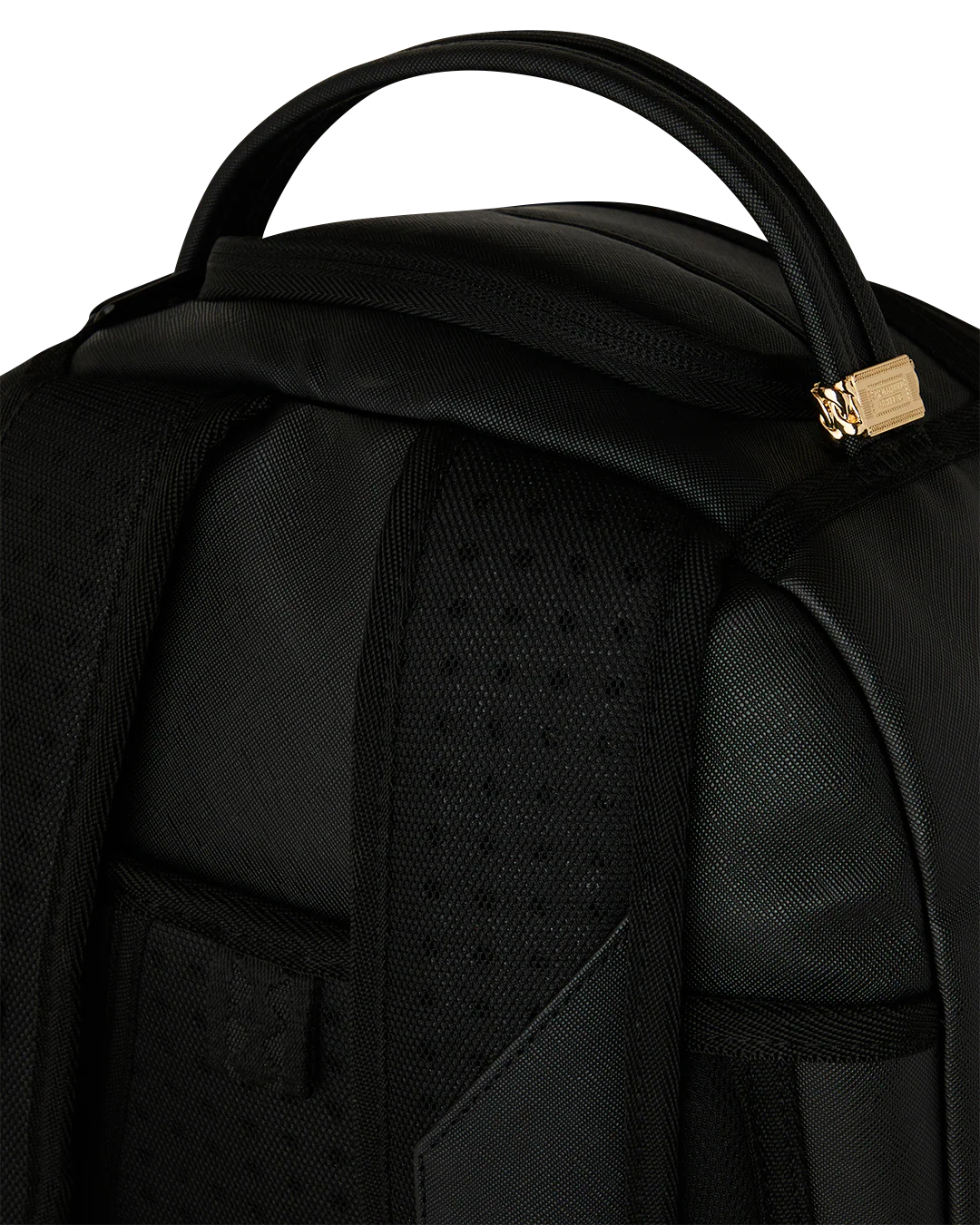 SprayGround Blacked Out Embossed Gold Tooth Dlxsv Backpack