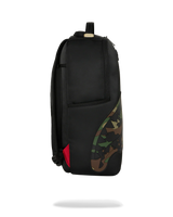 SprayGround Shark Central Black Nylon Camo Dlxsr Backpack